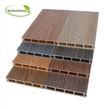 Relleu en línia 3D Decking WPC de gra de fusta